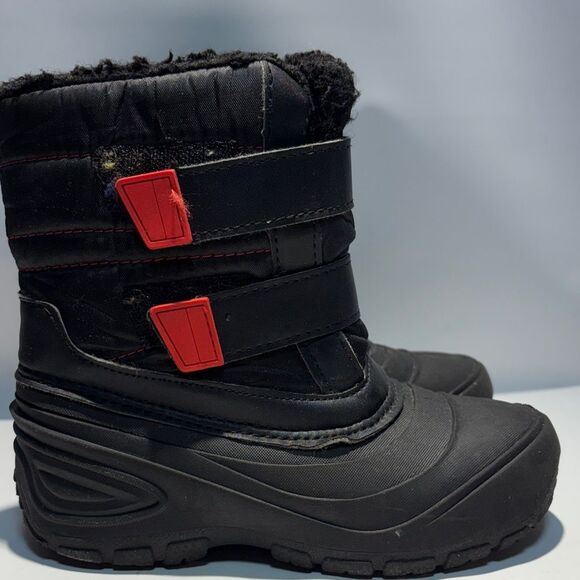 Wonder Nation Black Kids Snow Boots - Picture 2 of 7